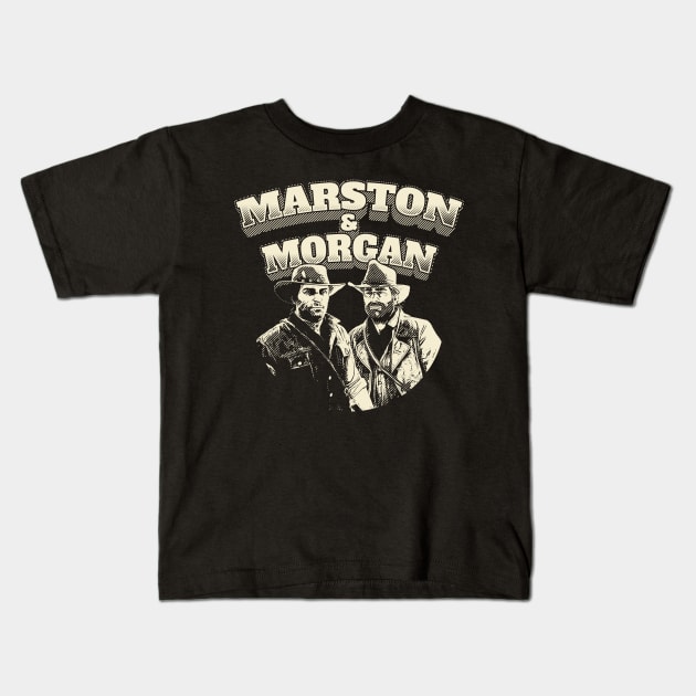 Marston and Morgan Kids T-Shirt by robotrobotROBOT